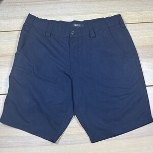 5.11 Tactical Men's Dark Navy Flat Front Performance Shorts